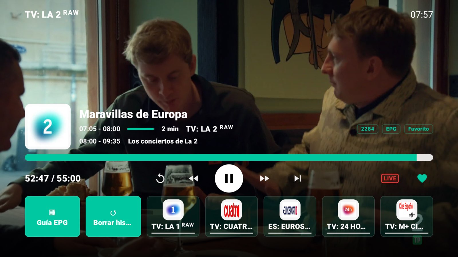 Captura de pantalla de LoverCast TV 3