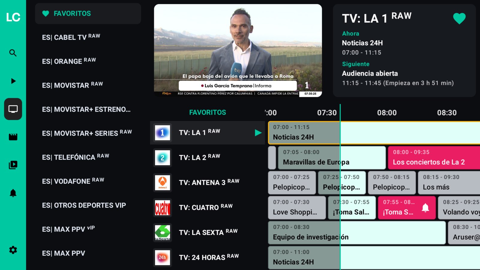 Captura de pantalla de LoverCast TV 5