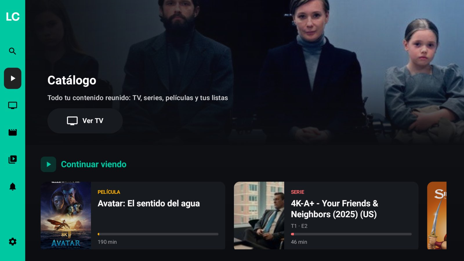 Captura de pantalla de LoverCast TV 9