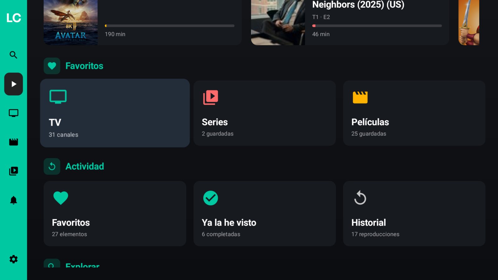 Captura de pantalla de LoverCast TV 11
