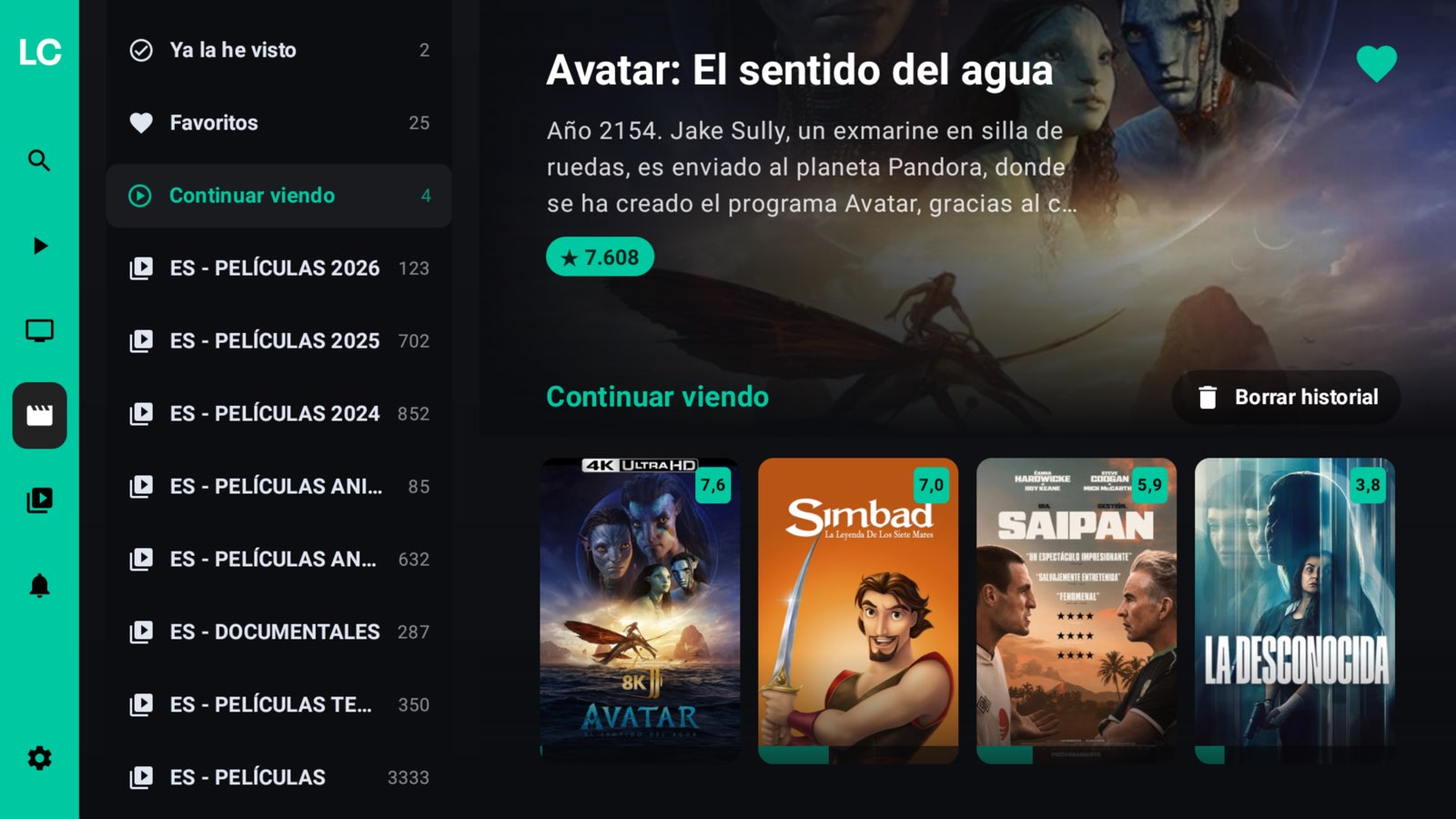 Captura de pantalla de LoverCast TV 16