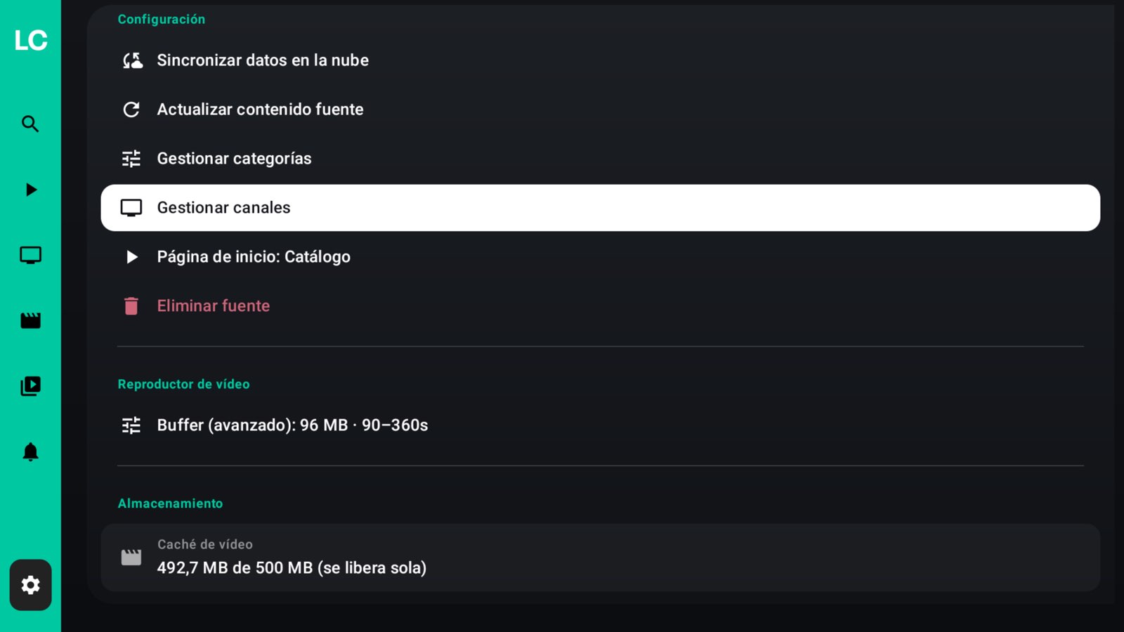 Captura de pantalla de LoverCast TV 29